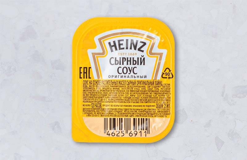 Заказ Соус сырный (Heinz)