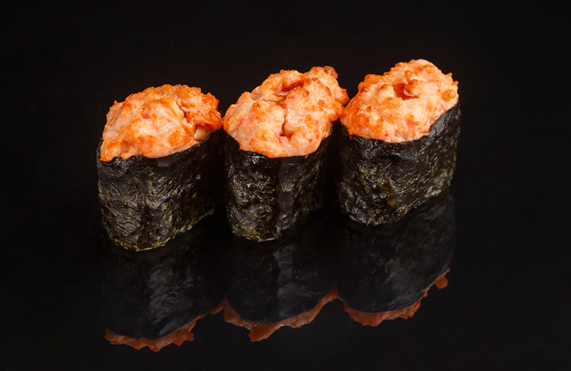 Заказ Суши, запеченные под соусом спайси лосось (3 шт.)