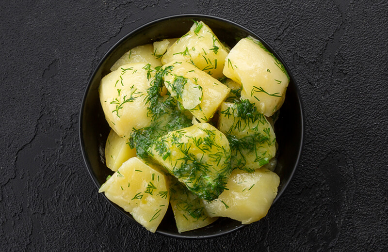 Картофель отварной с маслом и зеленью 400 гр